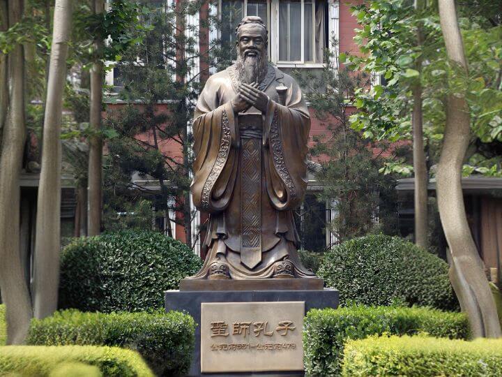 鑄銅人物雕塑-孔子