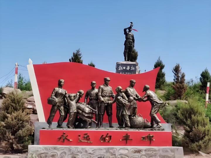 鑄銅紅軍人物雕塑群